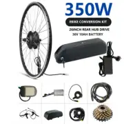 TDR 36V 350W 26'' REAR HUB MOTOR ELECTRIC BIKE CONVERSION KIT DIY EBIKE 10AH