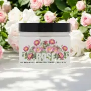 Rose Body Dusting Powder for Men & Women Talc-Free 8oz