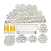 68 PCS Cookie Fondant Stamps with Cookie Sugar Craft Icing Tools Baking