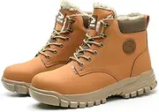 [Legou] Men’s Safety Shoes Smash-Resistant Puncture-Resistant Boots High-top Steel Toe Work Shoes Waterproof Breathable Lightweight Winter Shoes