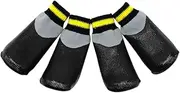 FIXOSHEE 1Set Winter Dog Booties Slip Rubber Socks for Small Dogs from Snow Mud Keeps Feet Warm Safe