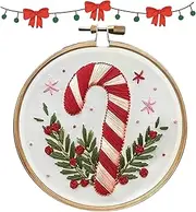 Christmas Embroidery Kits for Adults - Christmas Embroidery Kit for Beginner,Handmade Needlepoint Kit Set for Beginners and Adults