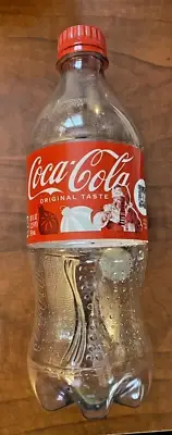 2023 EMPTY HOLIDAY COCA-COLA 20 OUNCE BOTTLE OF COKE WITH SANTA