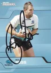 Signed Ben Ross Cronulla Sharks Autograph on 2013 Select NRL Card