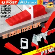 500-5000x Tile Leveling System Clips Levelling Spacer Tiling Tool Floor Wall AU