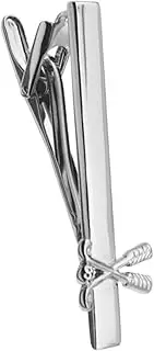 [Baluue] Tie Tack Pin Clip for Men Stylish Necktie Fixing Clasp Material Versatile for Formal and Casual Occasions Accessory for Business Gentlemen