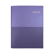 2025-2026 Financial Year Diary Collins Vanessa A4 Day to Page Purple FY145.V55