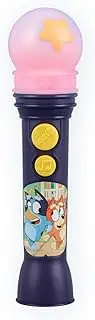 eKids Bluey Microphone Toy for Toddlers, Includes Built-in Music and Lights, Designed for Fans of Bluey Toys