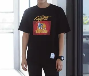 FINDSENSE MD 韓國 潮 男 時尚 TOM&JERRY 印花 短袖T恤 特色T恤 圖案T 打底衫 上衣