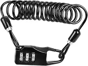 ibasenice 1Pc Bike Security Cable Lock Digital Combination Code Lock for Bicycle Motorcycle Scooter Portable Theft Cable Keyless Convenience Flexible Locking