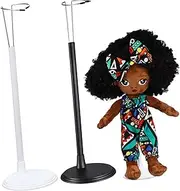 LOPUNER 3 Pcs Vertical Doll Stand Compatible Doll Display Rack with Slip Base Easy Assembly Multi Functional Support for Figures and Clothes