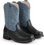 [Celbreez] Kids Cowboy Boots for Boys Girls Toddler Cwoboy Cowgril Western Boots Square Toe Mid Calf Riding Shoes Little Kid/Big Kid/Toddler