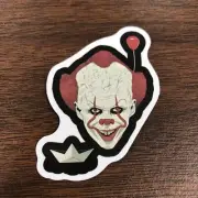 Pennywise Clown Stephen King Horror Water Resistant Sticker Decal Terrifier NEW