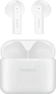 [Nokia] Essential Wireless Earbuds, Bluetooth 5.1, Fully Wireless Earbuds, ENC Noise Reduction, Hands-Free Calling, Left/Right Separated, Up to 25 Hours of Music Playback, Lightweight (E3101 White)