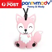 Children Chewelry Pink Smile Fox Sensory Chew Necklace Autism Necklace ADHD ASD