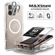 For iPhone 16 Pro Max 15 14 Plus 13 12 Shockproof Magnetic Full Body Case Cover