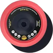 Dura-Gold Pro Series 6" Super Soft Flexible Edge Polishing Buffing Hook and Loop Backing Pad, 5/8" - 11 Threads - Rotary Polisher Buffer Backup Pad, Attach Foam Wool Buff Pads Automotive Car Detailing