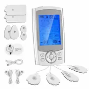 TENS EMS Muscle Stimulator Electric Rechargeable Massager Machine Portable Neck Back Knee Nerve Massage Unit Device 36 Modes