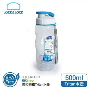 樂扣樂扣 優質水壺 500ML 附掛帶 天藍(ABF721FN) 現貨 廠商直送