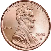 Penny - 3 Pack Circle Stickers 3 Inch - Coin Collector Money Currency