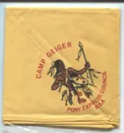 NECKERCHIEF FROM PONY EXPRESS COUNCIL- CAMP GEIGER