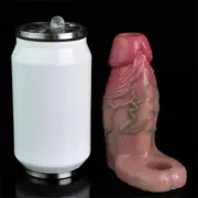 4.9" Penis Sheath Male Bigger Sleeve Girth Reusable Condom Extender Enlarger