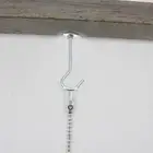 Convenient Silver White Ceiling Hook for Hanging Lamps Coat Racks and More