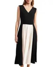 Hobbs London Rosa V Neck Dress