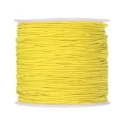 1mm Dia 328ft Latex Elastic String for Bracelet Stretchy Cord, Yellow