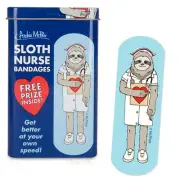 Sloth Nurse Bandages in Cute Collectible Tin - Band-Aids Archie McPhee