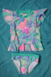 RASHIE SET. RIPCURL SURF Tots Girls YAMBA Wetshirt/Pants Size 2-3 NEW rrp$59.99