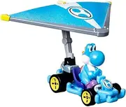 Hot Wheels Mario Kart Gliders Light Blue Yoshi