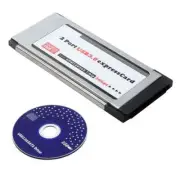 PCI-E PCI Express To 2 Port USB 3.0 34 mm Expresscard Card Converter Adapter