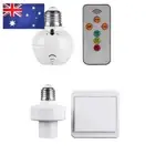 Remote Control E27 Light Socket Lamp Holder for LED Bulbs Socket Base Switch Kit
