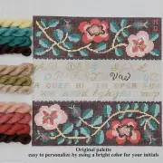 Birds of a Feather Hand painted Needlepoint Kit Canvas Red Rose Sampler silkwool