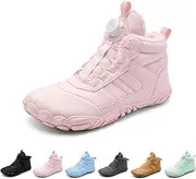 [LOSD] Barefoot Boots Kids, Footwear Barefoot Kids Boots, Waterproof Non-Slip Wide Toe Box Winter Hiking Boots Unisex