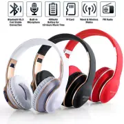 Active Noise Canceling Bluetooth Headphones Over-Ear Wireless Headsets with Mic