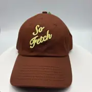 NWT- Cuddle Collab So Fetch Chocolate Brown Ball Cap Adjustable Strap