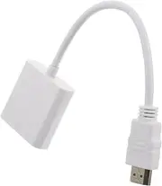Gadpiparty Video Conversion Cable Display to Adapter Display Port to Cable Video Input Adapters to Video Converter Video to to Adapter Plastic White