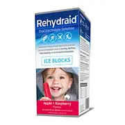 Rehydraid Electrolyte Apple & Raspberry Flavoured Ice Blocks 16PK