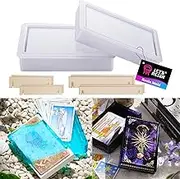 LET'S RESIN Storage Box Molds, Silicone Resin Box Molds, Storage Container with Sliding Lid Design, Epoxy Molds Silicone for Resin Casting, Jewelry, Tarot Cards, Makeup