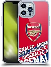 Head Case Designs Officially Licensed Arsenal FC Impact Crest and Gunners Logo Gel Case [Military Grade Protection] Compatible with Apple iPhone 13 Pro Max
