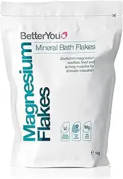 Magnesium Flakes Mineral Bath Flakes | Cleansing Bath | Vegan & Palm-Oil Free | 1kg