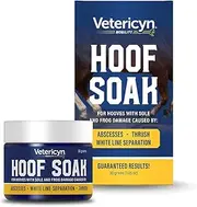 Vetericyn Hoof Soak for Hooves with Sole and Frog Damage Caused by Abscesses, White Line Separation, and Thrush. Works with Just One Application. Single Use Hoof Treatment. 30 Grams