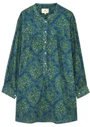 Hannah Artwear Apollo Printed Cotton Tunic Dress - Green - 0 (UK6) 0 (UK6)