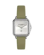 Olivia Burton Grosvenor Watch, 28mm Silver/Green