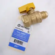 Pro-Flex PFGV-FFL3458 Gas Valve 3/4" Fip X 5/8" Flare Brass