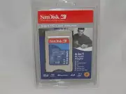 Sandisk 6 in 1 PCMCIA PC Card Adapter SD SDHC XD M/H, SM, MMC, MS (SDAD-67-A10)
