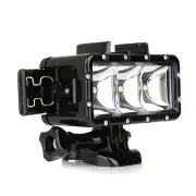 3.7V Waterproof Light LED Mount 3 Lighting Modes For GoPro Hero 5 4 3+ 3 SJ4000
