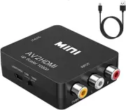 ABLEWE RCA to HDMI,AV to HDMI Converter, 1080P Mini RCA Composite CVBS Video Aud